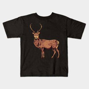 Drawing of a deer Kids T-Shirt